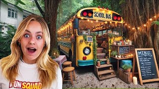 BUILDING a SECRET ROOM in a SCHOOL BUS [upl. by Martreb584]