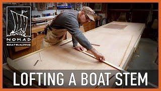 How to loft a stem rabbet for a traditional boat [upl. by Genvieve]