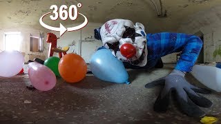 Creepy Halloween Horror Clown  VR 360 [upl. by Eillat]