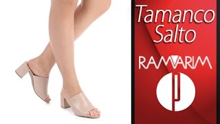 Tamanco Salto Feminino Ramarim  6000590485 [upl. by Nawek]