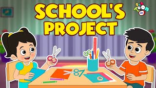 Schools Project  Science Project  Animated Stories  English Cartoon  Moral Stories  PunToon [upl. by Neilla]