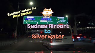 Driving in Australia From Sydney Airport to Silverwater NSW  4K [upl. by Tandi]