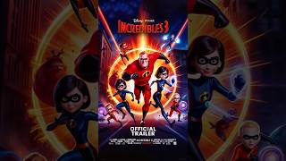 Incredibles 3  👆Official Trailer ✨4ktrailer disneyanimation disney incredibles3 pixar [upl. by Irme]