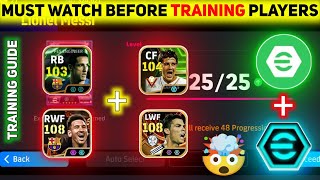 Easy way to train a player to max rating efootball 2024 How to boost your player [upl. by Neiht975]