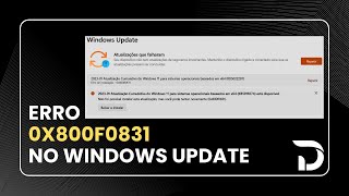 Erro 0x800f0831 No Windows Update  Como Resolver [upl. by Morra]