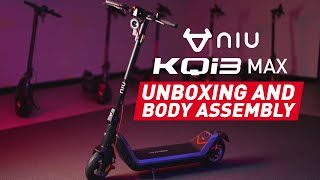 NIU KQi3 MAX Electric Scooter Unboxing and Setup [upl. by Etyam]