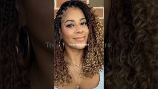 Best🥰Short Braids with Curls To Rockshorthairstyles blackwomen cutehairstyles latest [upl. by Rol]