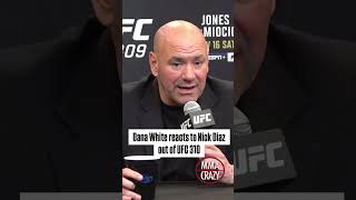 Dana White reacts to Nick Diaz out of his upcoming fight at UFC 310 [upl. by Oakley]