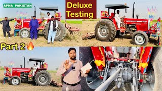 New Deluxe Model MF385 Testing13 Caltivator Hydraulic jack test Problem in Deluxe Series Millat 🚜 [upl. by Shelia]