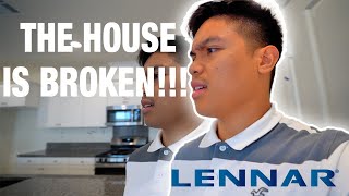 NEW BUILD HOME WALK THROUGH INSPECTION Blue tape inspection  LENNAR Menifee California [upl. by Burd]