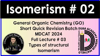 Types of structural isomerism  Chain  Position  FG  Metamerism  Tautomerism rajeshjemlani [upl. by Eaves]