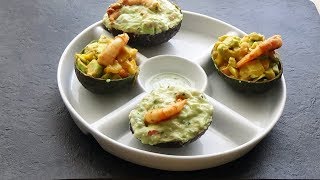 Avocats farcis aux crevettes une entrée simple et saine [upl. by Roosnam]