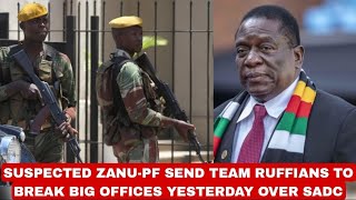 Breaking🥵suspected ZanuPF send team ruffians to vandalise CiZC Offices over SADC yesterday muTown💔🤯 [upl. by Terrijo]