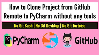 How to Clone Project from Git Remote to PyCharm IDE  PyCharm and Git Integration [upl. by Stearns]