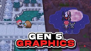 THIS IS AMAZING POKEMON PLATINUM but GEN 5 GRAPHICS  Best Pokémon Rom Hacks 2023 [upl. by Lenette]