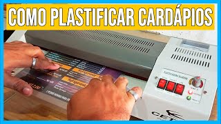 Como PLASTIFICAR CARDÁPIOS com Polaseal na PLASTIFICADORA  RiggArts [upl. by Maitilde]