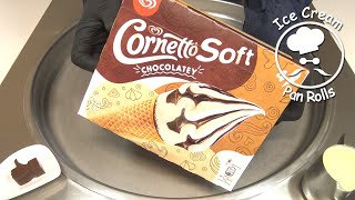 Cornetto Soft Chocolatey Ice Cream Rolls  how to transform ice cream cones into rolled ice cream [upl. by Ezarra]