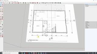 Hanni Handig met SketchUp  Een plattegrond importeren en schalen [upl. by Eniamej]