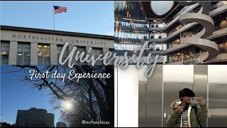 University First Day Experience  International Student Northeastern  MS in Biotechnology [upl. by Cohe178]