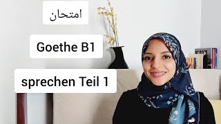 Goethe Zertifikat B1 sprechen Teil 1 gemeinsam etwas planen تحضير امتحان جوتة b1 [upl. by Chryste]