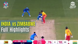 IND vs ZIM Full Match Highlights  India Beat Zimbabwe by 71 Runs  Cricket Videos  Cricket Update [upl. by Marabel]