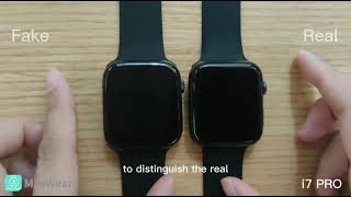 Real vs Fake i7 pro smart watch comparison How to distinguish smart watch [upl. by Freeborn]