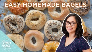 The BEST Easy Homemade Bagels In 60 Minutes [upl. by Aineles568]