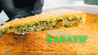 How To Make Kadaif or Kadayıf  Dough of Viral Dubai Chocolate  Secrets of Turkish Food Factory [upl. by Ellirehs]