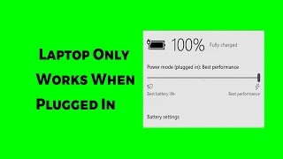 Laptop Only Works When Plugged In Easy Method [upl. by Infield]