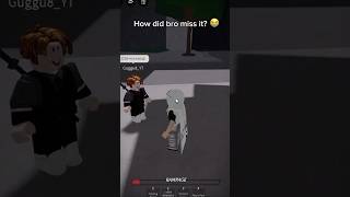 Bro missed it😭 roblox strongestbattlegrounds thestongestbattlegrounds sbg tsbg tsb [upl. by Aisac]