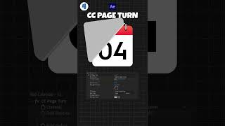 Cc page turn effect in aftereffects learnmotiondesign aftereffects aftereffectstips [upl. by Egwan730]