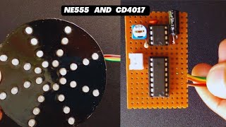 LED Chaser Light Circuit Using NE555 and CD4017 ic  product tech [upl. by Atlante]