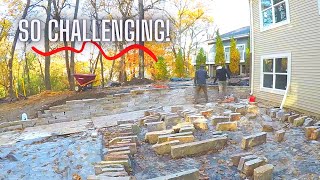 How To Build A Dry Stack Stone Wall  The Mason Gang [upl. by Clough139]