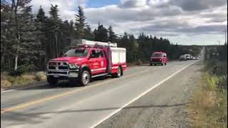 Pouch Cove Volunteer Fire Department 2019 Fire Prevention Parade [upl. by Dekow]