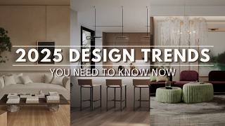 2025 Interior Design Trends You NEED TO KNOW NOW [upl. by Eninnej]