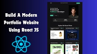 Build a Personal Portfolio Website Using React JS  Build Modern Portfolio Website with Source code [upl. by Loraine]