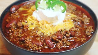 Simply Delicious Chili Recipe [upl. by Gnet459]