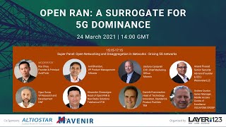 OpenRAN webinar 24 Mar  Super Panel Open Networking and Disaggregation in Networks  1515 1715 [upl. by Sorcim]