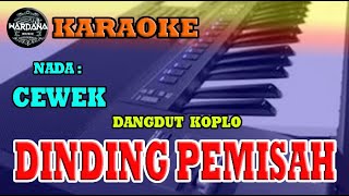 DINDING PEMISAH KARAOKE REMIX DANGDUT KOPLO WMK [upl. by Mickie]