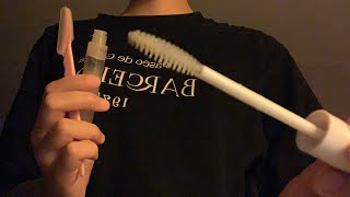 ASMR Doing your eyebrows no talking longer amp relaxing version [upl. by Milburn704]