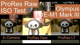 Olympus OMD EM1 Mark III ProRes Raw ISO Test  Compare Incamera and ProRes in Ninja V [upl. by Acireh]