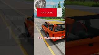 Every Time You Click A Button The Faster I Will Drive Into A Wall  107 shorts beamng [upl. by Nivac350]