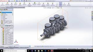 Simulacion Cigueñal SolidWorks [upl. by Legyn]