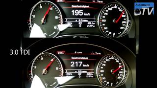 2013 Audi A6 20 TDI 177hp vs 30 TDI 204hp  1080p [upl. by Terryn551]