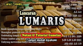 Notasi Budhalan Lancaran LUMARIS Slendro [upl. by Care366]