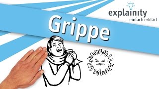 Grippe einfach erklärt explainity® Erklärvideo [upl. by Eniarral537]