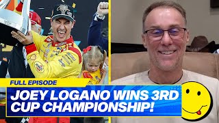 Joey Logano wins 3rd Cup Championship and SOUNDS OFF on Playoff Format Kevin Harvick reacts [upl. by Oiramel]