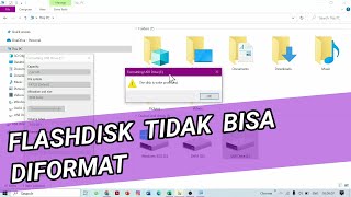 Solusi Flashdisk Tidak Bisa Diformat The Disk is Write Protected [upl. by Orson]