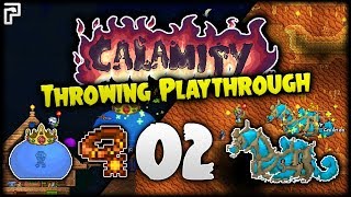 King Slime Cnidrion amp SUN STONE  Terraria Calamity Mod Throwing Playthrough Episode 2 [upl. by Winslow]