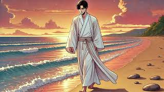 Sunset Serenade  Lofi Music Gregorian Chants and the Asian Priests Beach Walk [upl. by Tye986]